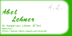 abel lehner business card